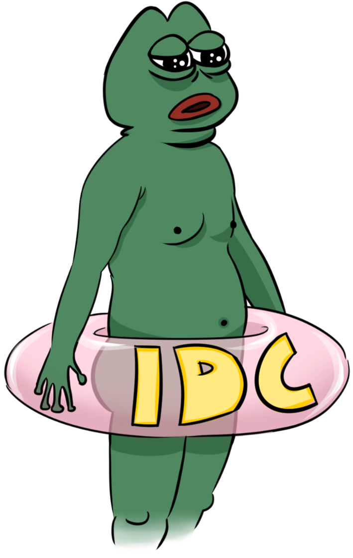 I Don't Care Pepe By Pepeparadise - Pepe With No Background (708x1127)