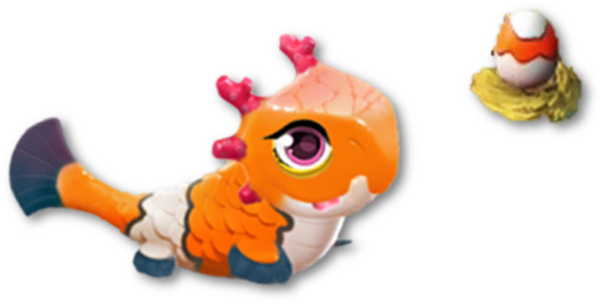 Baby Clownfish Dragon - Clownfish Dragon Mania Legends (1024x754)