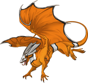 Clown Fish Mirror Drake By Ktriemert-d7fjh79 - Dragons (350x350)