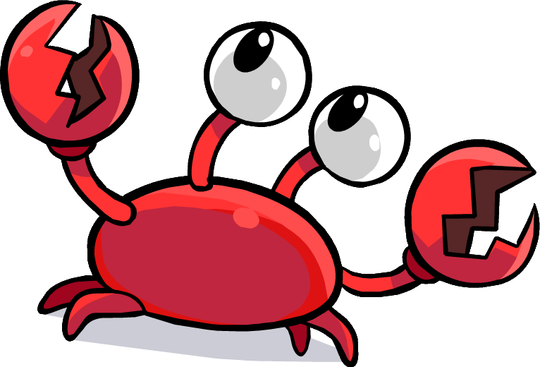 Klutzy The Crab - Cangrejo Animado Png (766x520)