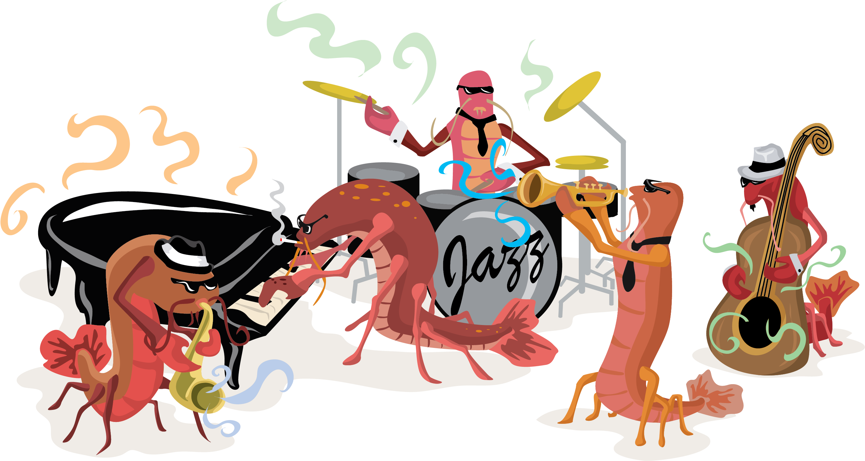 Crawfish - Cartoon (2961x1650)