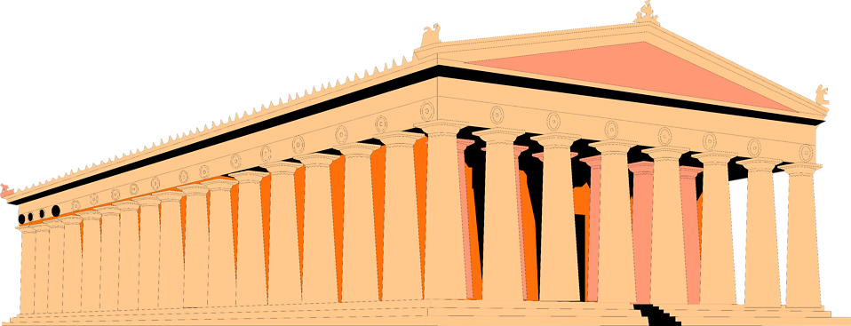 Parthenon Greece Clipart - Ancient Greece Transparent Background (958x367)