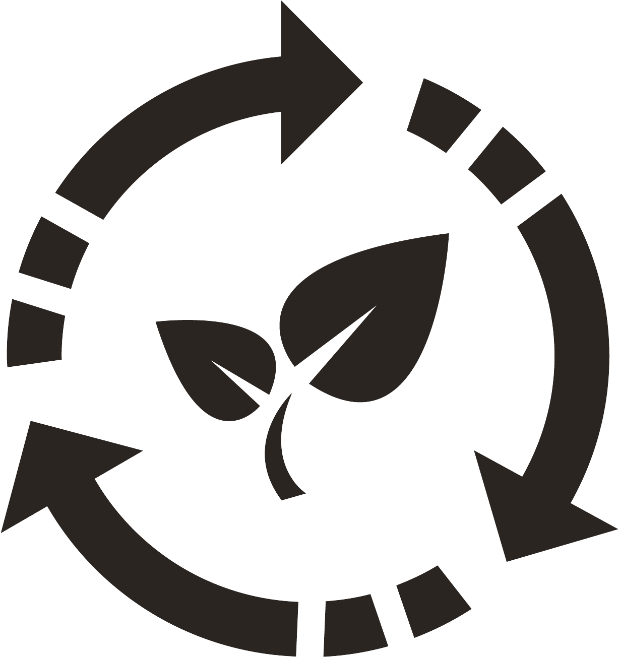 Environmental Friendly - サイクル 矢印 (1419x1488)