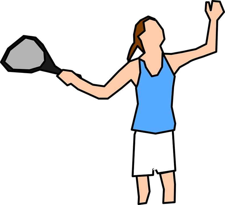 Female Cartoon Tennis Player (789x720)