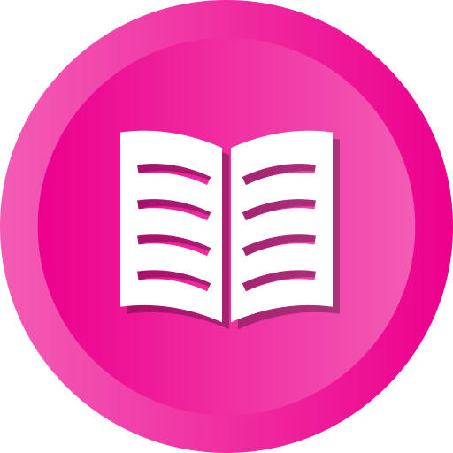 Book, Books, Education, Library, Reading, Open, Book, - Pink Document Icon (512x512)