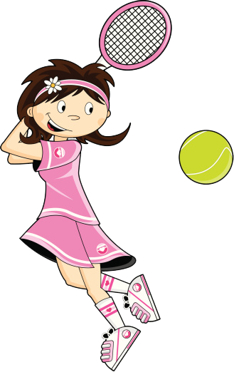 Achievement Through Determination - She Is Playing Tennis (329x522)