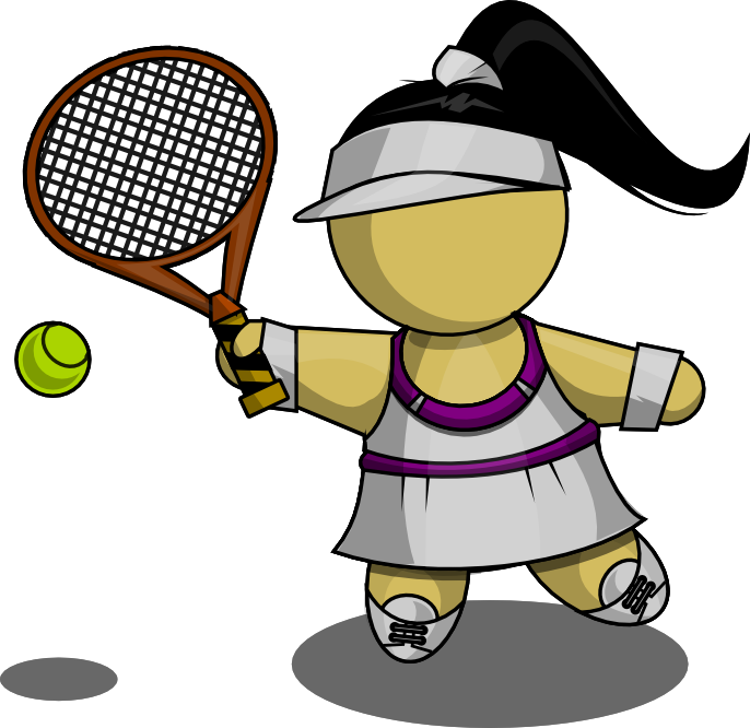 Free Female Tennis Player Clip Art - Tennis Player Clipart Transparent (686x666)