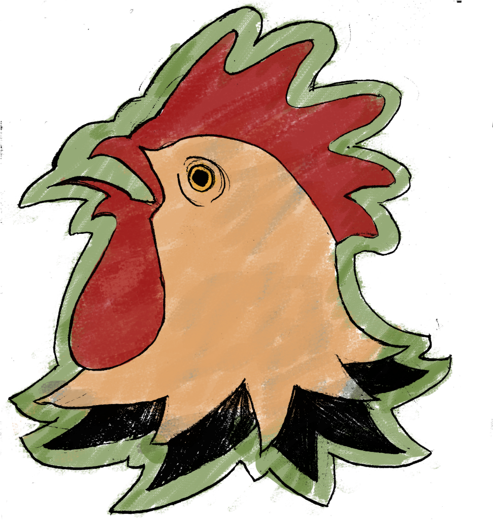 The Comb And Wattle By Lizbeth Honeymeade - Cartoon (1024x1024)