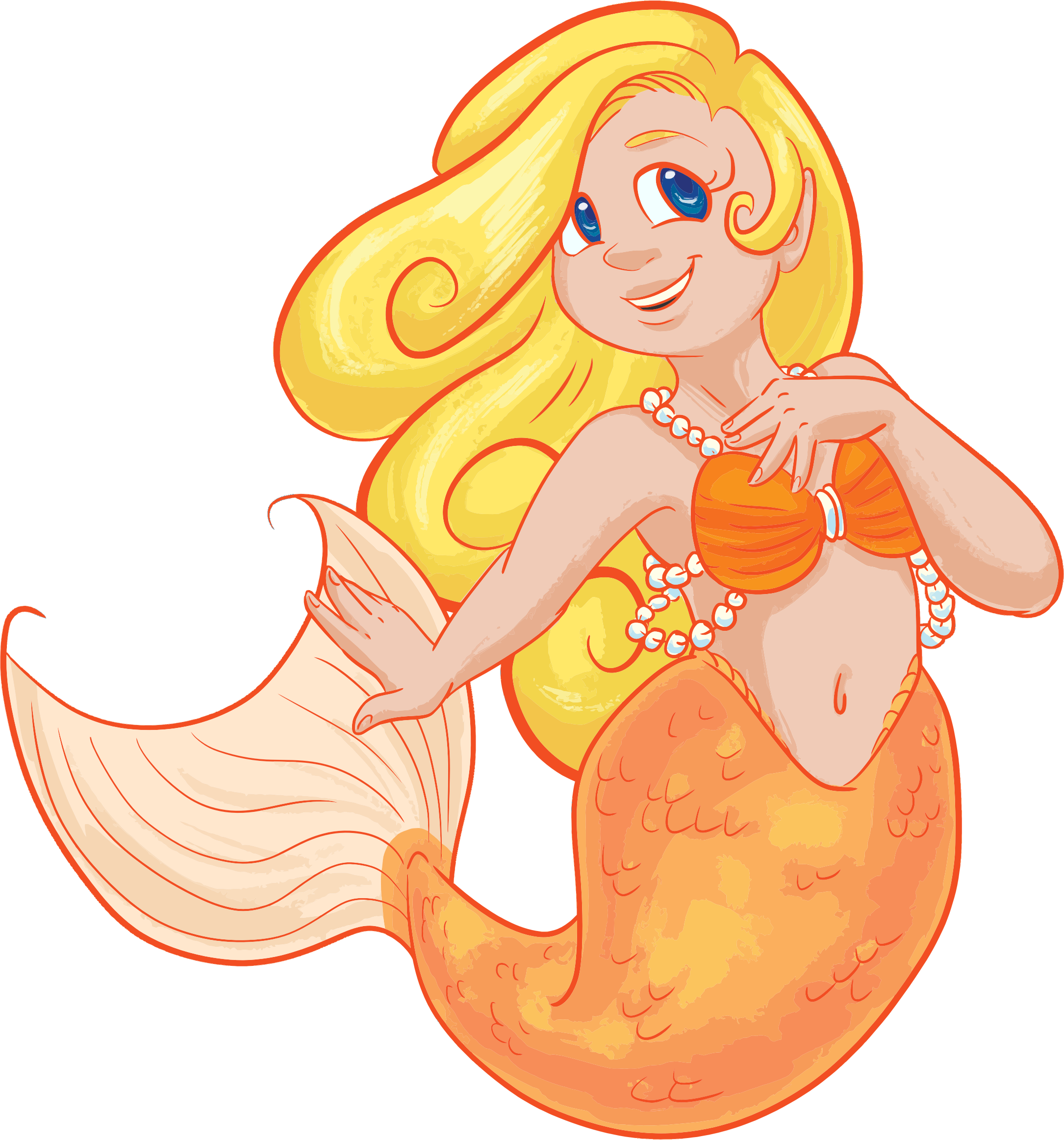 Walleye Cliparts 13, Buy Clip Art - Blonde Mermaid (2170x2324)