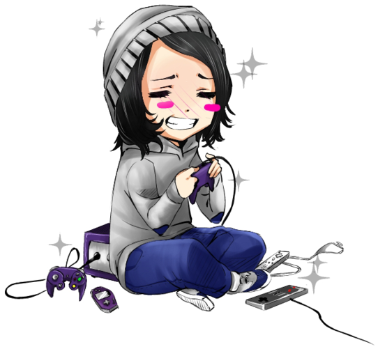 Gamer Girl By Saski-chan - Gamer Girl Png (900x675)