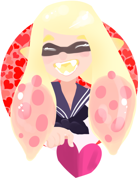 Inkling Girl - Heart 2014-0901 Wall Tapestry - Small: 51" X 60" By (500x638)