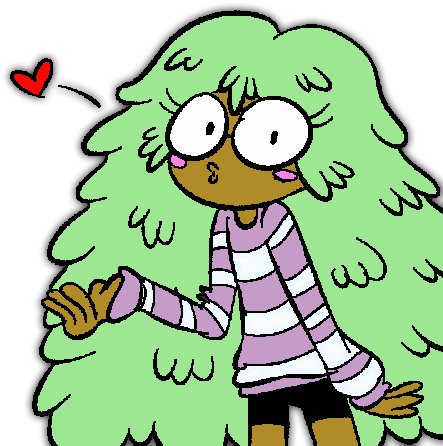 Green Clip Art Leaf Cartoon Organism Tree Fictional - Star Vs The Forces Of Evil Girl Characters (500x500)