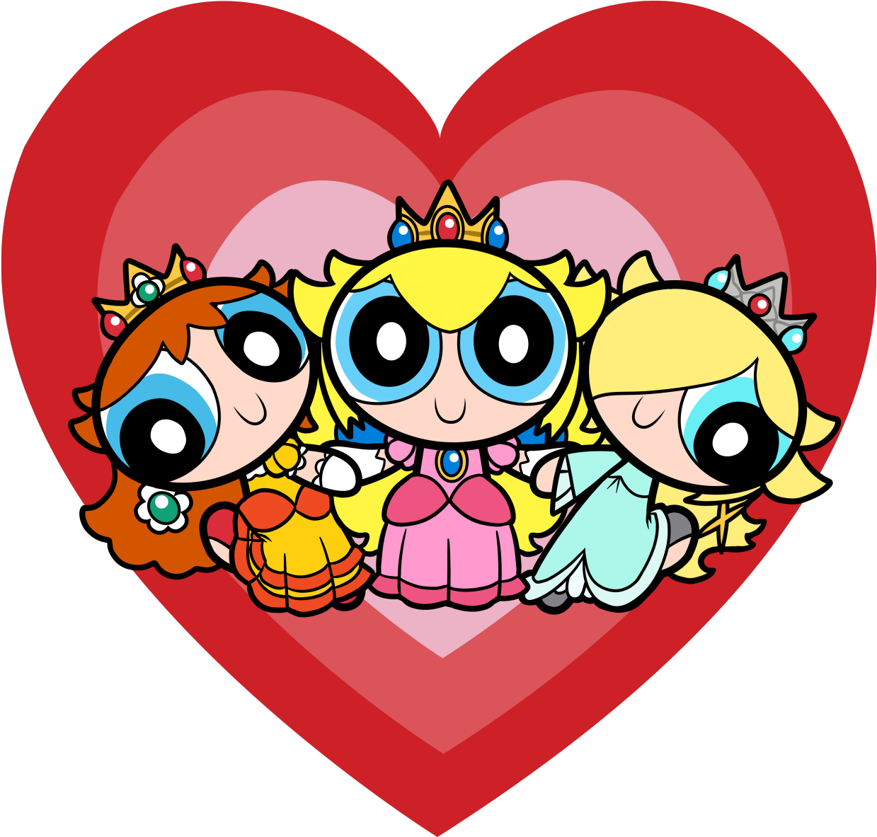 Puff Girl, Girl Shirts, Video Games, Videogames, Video - Powerpuff Girls Super Mario (1280x1182)