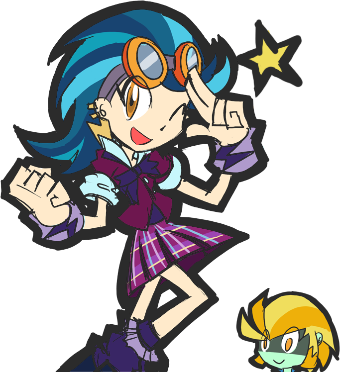 Applejack Twilight Sparkle Indigo Zap Fictional Character - Lightning Dust And Indigo Zap (700x747)