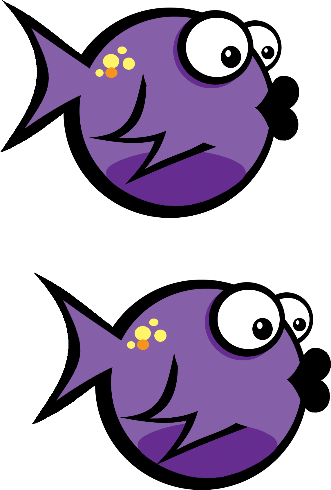 Fish Sprite Purple Clip Art - Portable Network Graphics (1296x2160)
