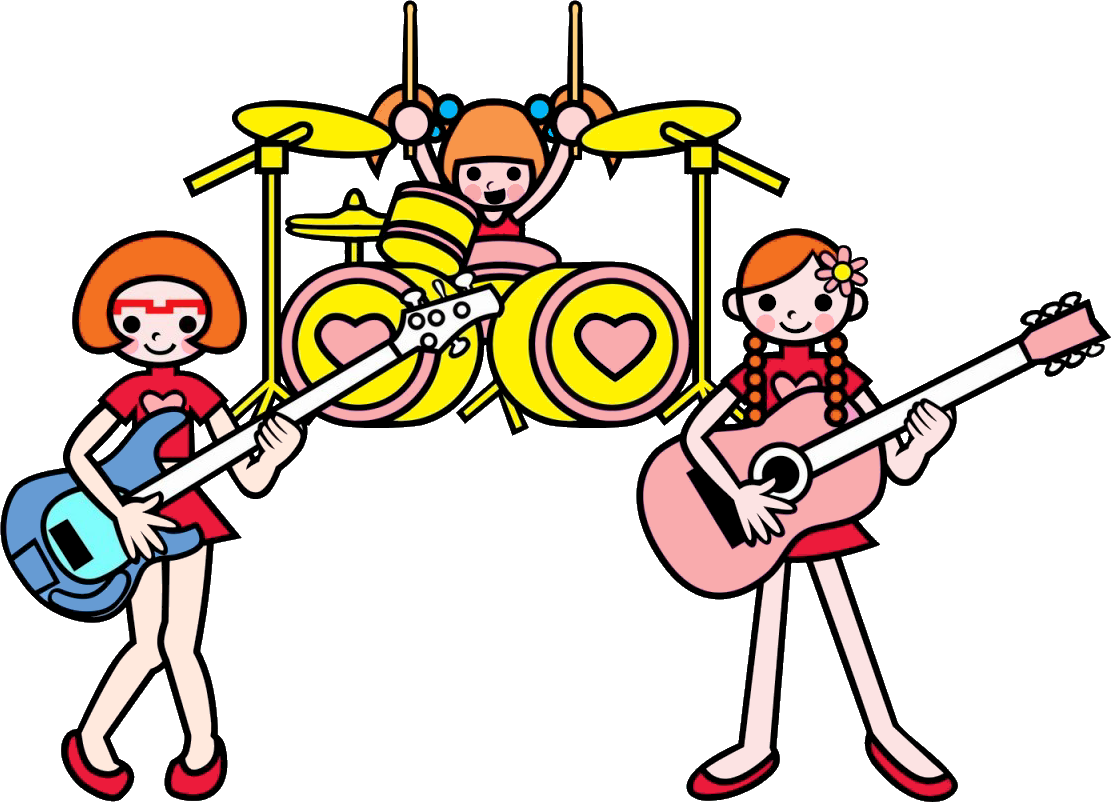 Drum Girls - Concert Hall Rhythm Heaven (1111x802)