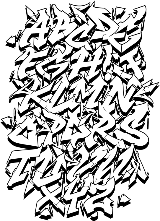 Alphabet" Letters On Behance - Alphabet (600x849)