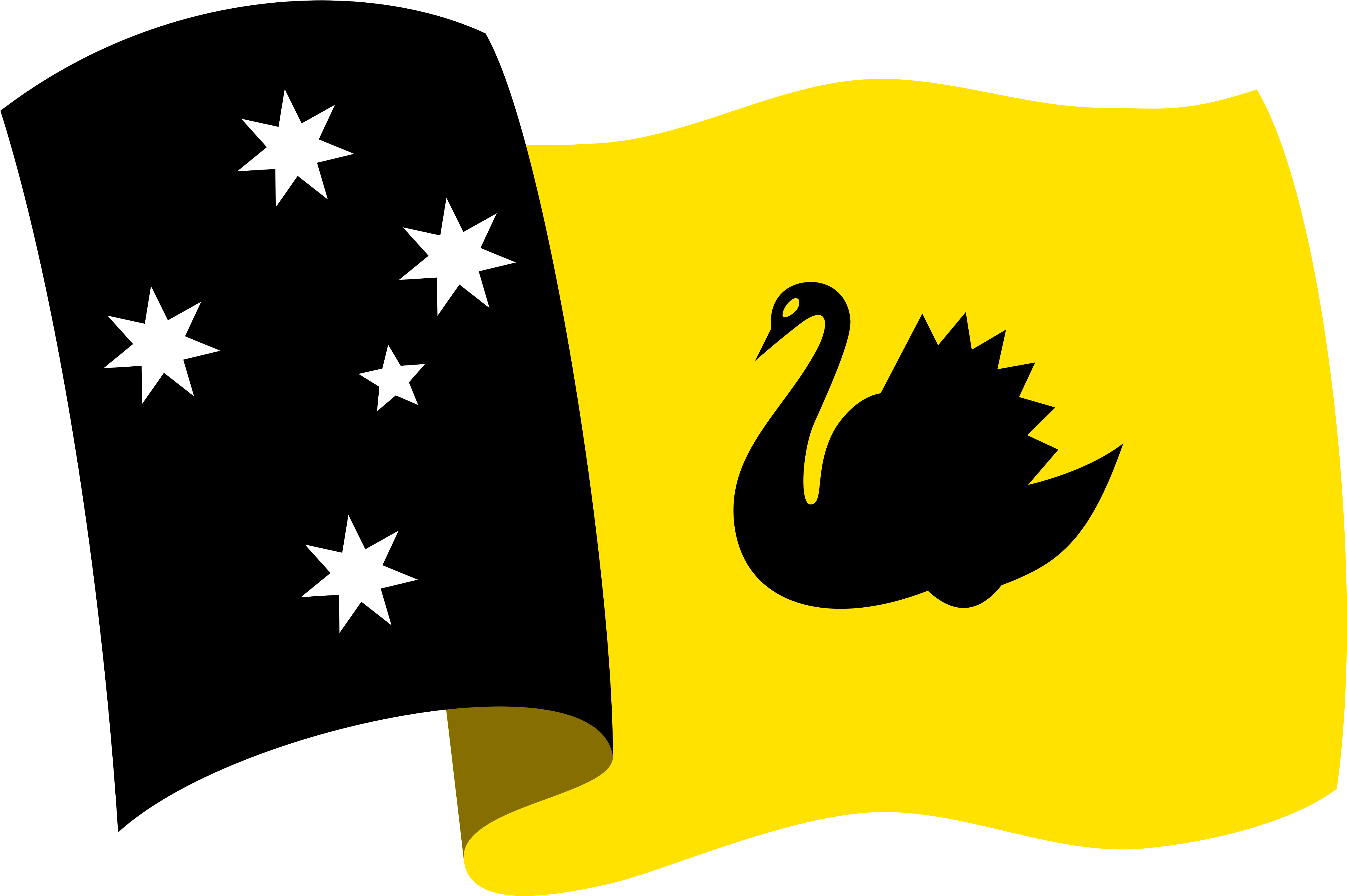 Redesignsproposed Flag Of Western Australia Waving - Australia Flag (5000x3480)