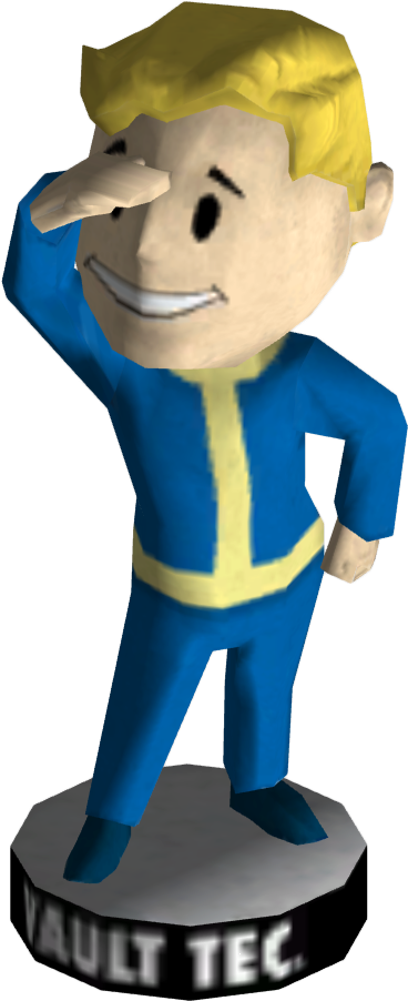 Bobblehead - Perception - Fallout 3 Luck Bobblehead (500x1000)