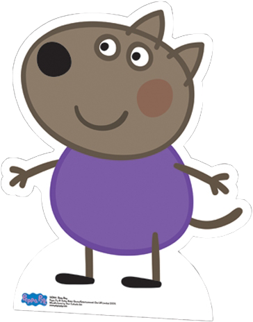 Peppa Pig Amigos Danny Perro - Peppa Pig Characters (371x463)