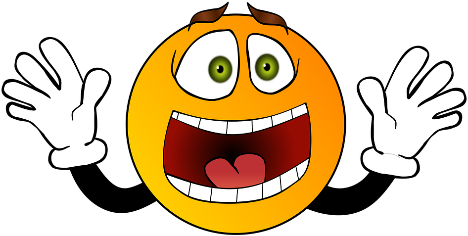 Surprised Face Cartoon 7, Buy Clip Art - Smiley Peur (960x556)