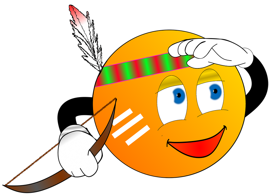 Indian Chief Cartoon - Indianerfeder (960x698)