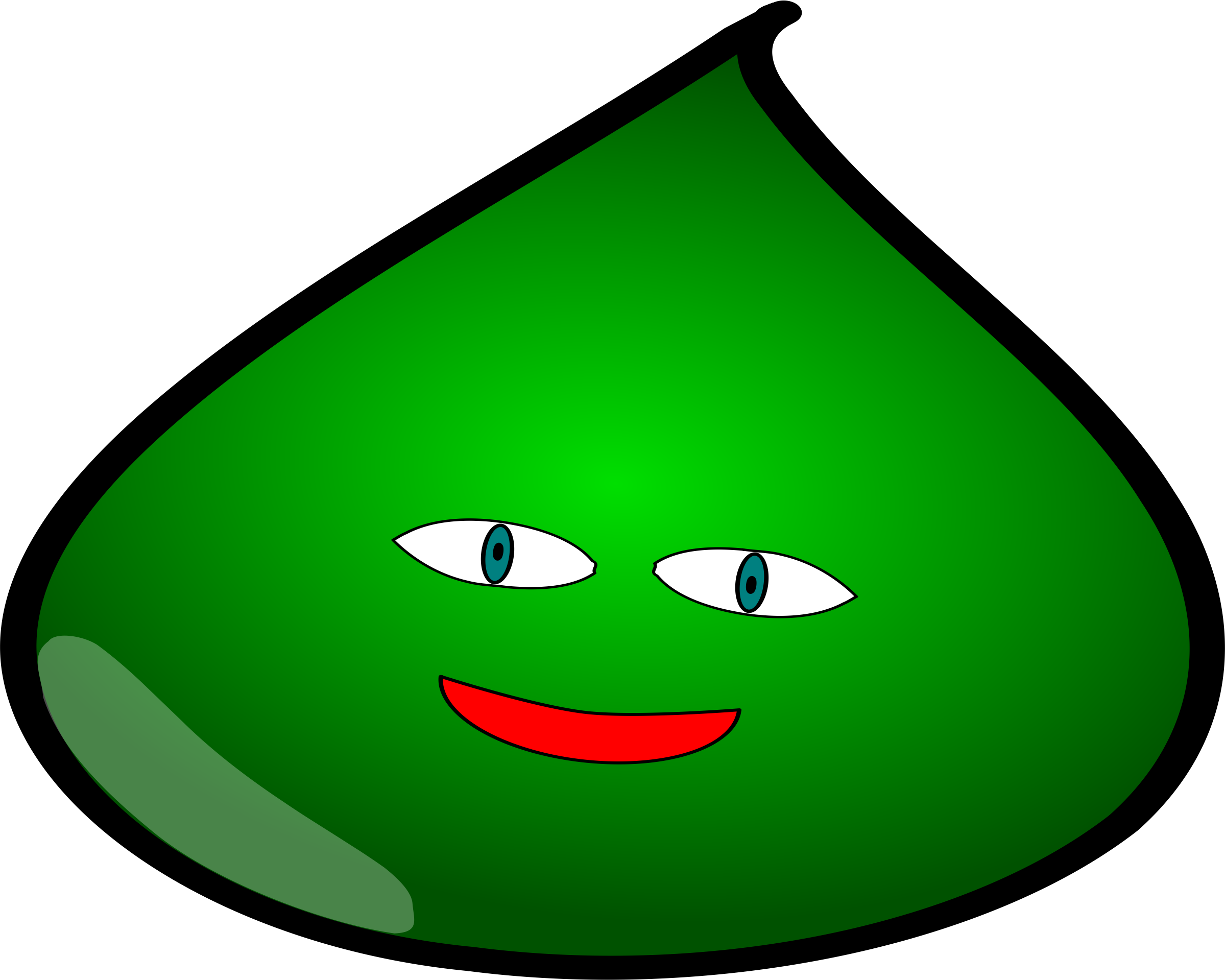 Green Slime Monster - Slime Monster (2399x1919)