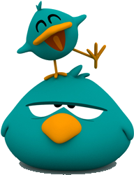 Sumamos Nuevos Diseños Divertidos Y Coloridos Para - Pocoyo Sleepy Bird And Baby Bird Gif (435x292)