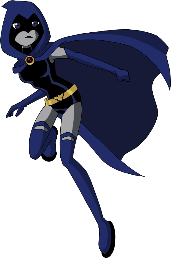Tt Raven Flying By Glee Chan - Raven Teen Titan Png (643x890)