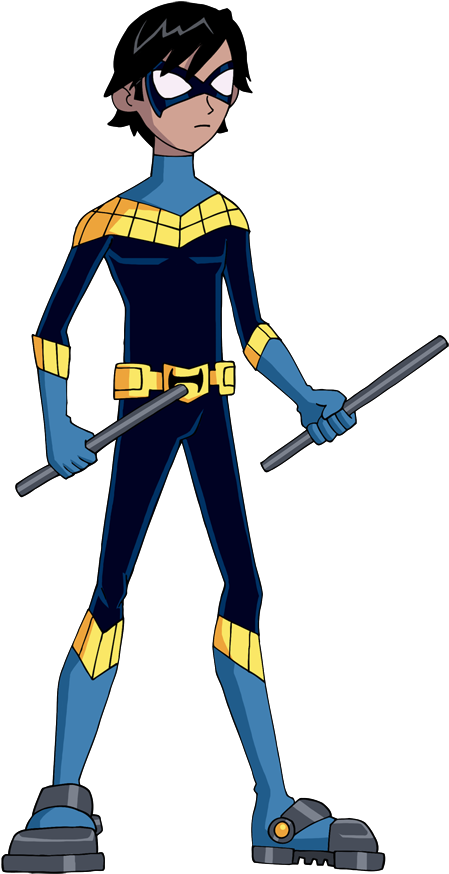 Nightwing By Glee-chan - Teen Titans Nightwing Png (467x894)