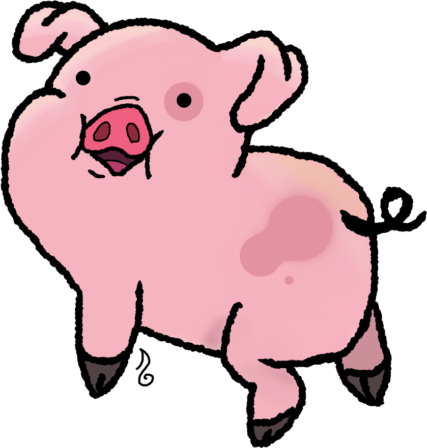 Waddles The Pig Clip Art - Cartoon (2039x1377)