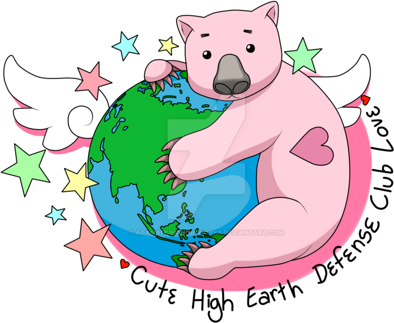 Atamamuhonninworks Cute High Earth Defense Club Love - Cartoon (1024x1024)
