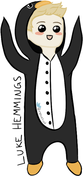 Luke Hemmings By Xpheles - Luke Hemmings Is Penguin (500x700)