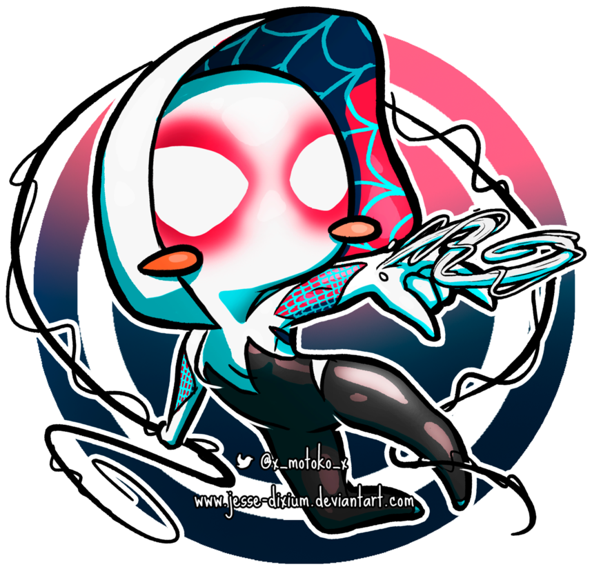 Spider Gwen By Jesse Dixium - Drawing (894x894)
