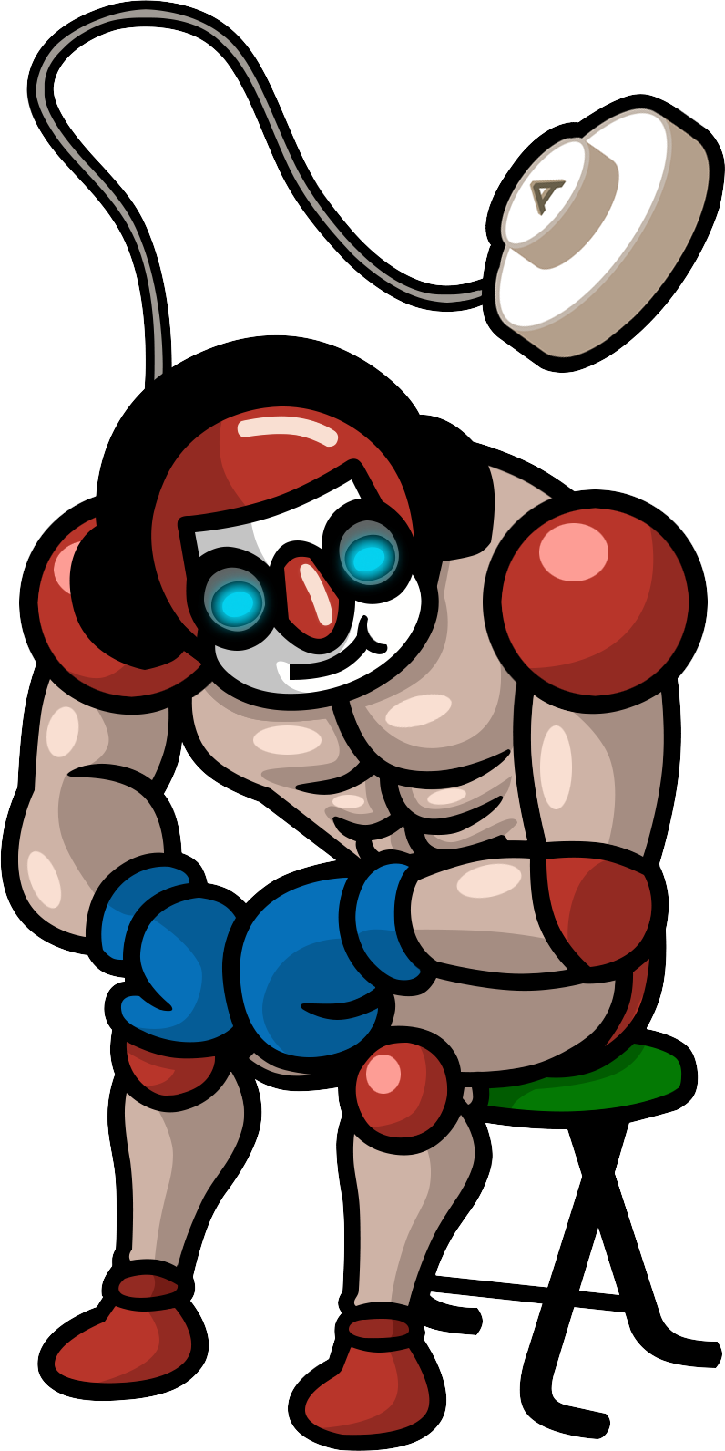 Champion Muscle Doll - Rhythm Heaven Megamix (796x1592)