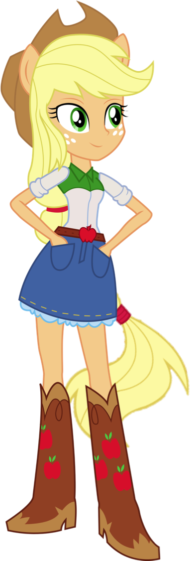 Applejack Anthro Girl - Applejack (410x1125)