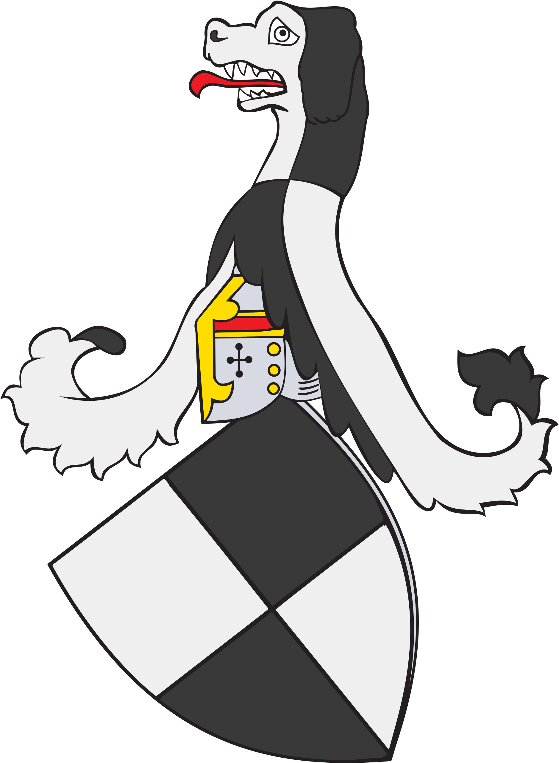 Patriotic Dog Cliparts 9, Buy Clip Art - Tiger Coat Of Arms Crusader Kings 2 (2000x2709)