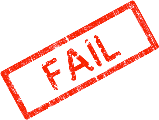 Pass Fail Clipart Pass Fail Clipart Fails Clipart - Fail Stamp Transparent (542x418)