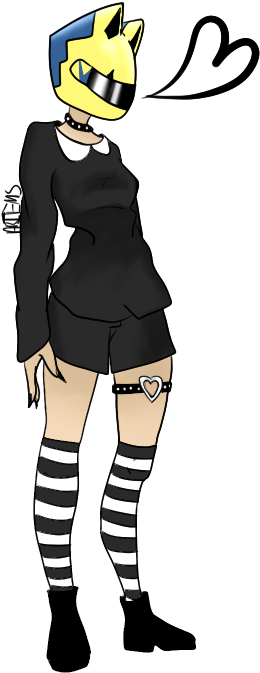 Moody Headless Girl By Celticcfaerie - Cartoon (500x700)