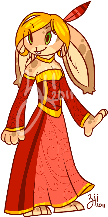 Anthro Bunny Adoptable Girl By Lysnat - Anthro Bunny Girl (444x750)