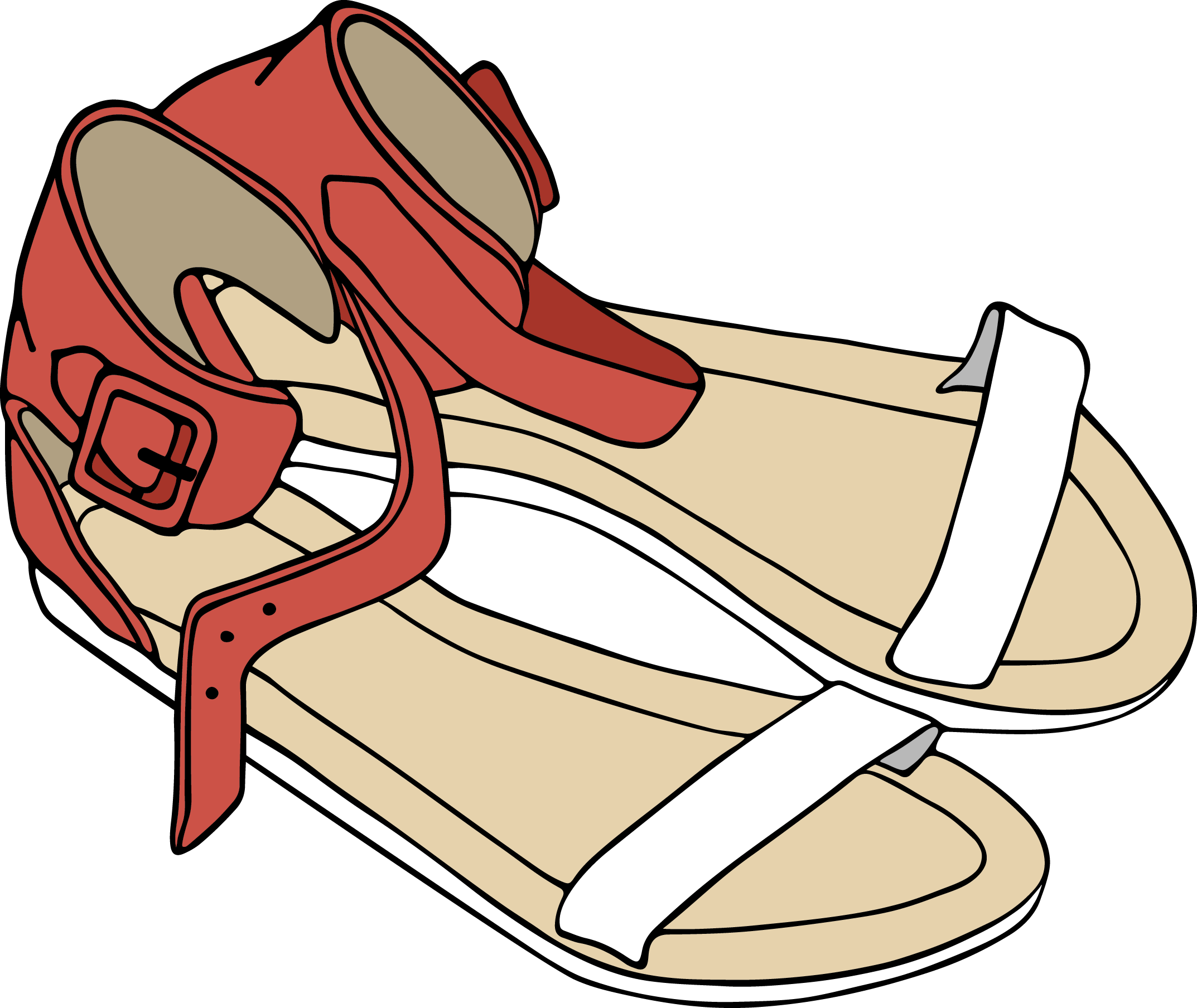 Sandal Euclidean Vector Clip Art - Girls Sandals Clipart (2146x1808)