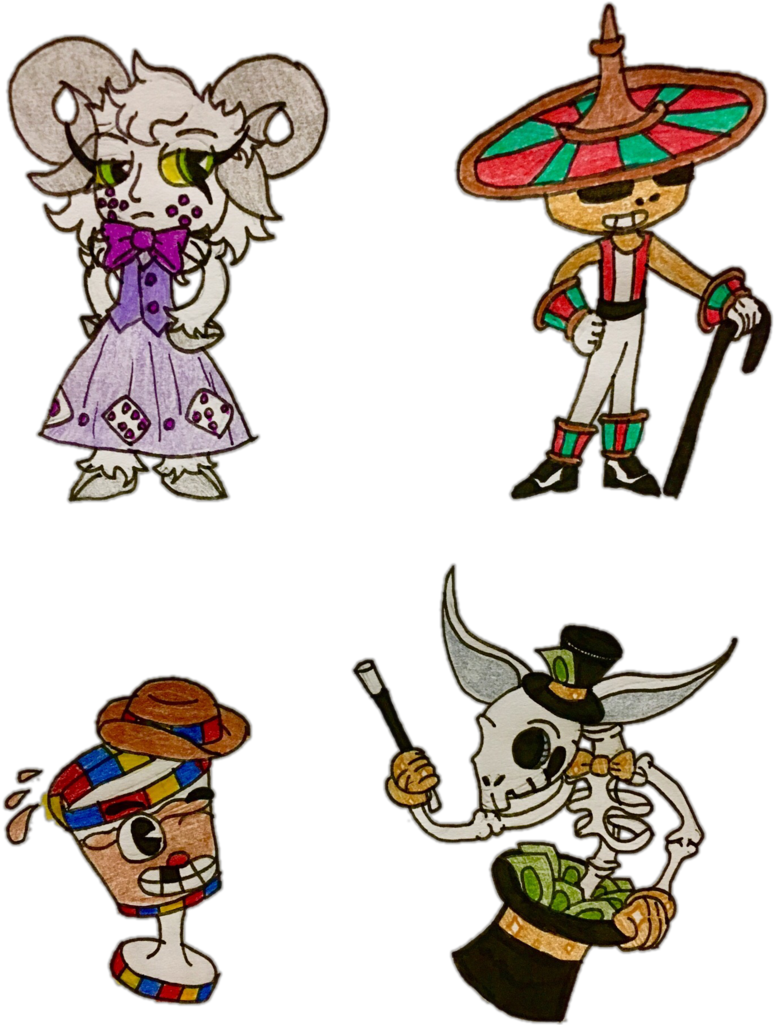 Cuphead Casino Children By Blackbeltkitten009 Cuphead - Cuphead Children (1024x1024)