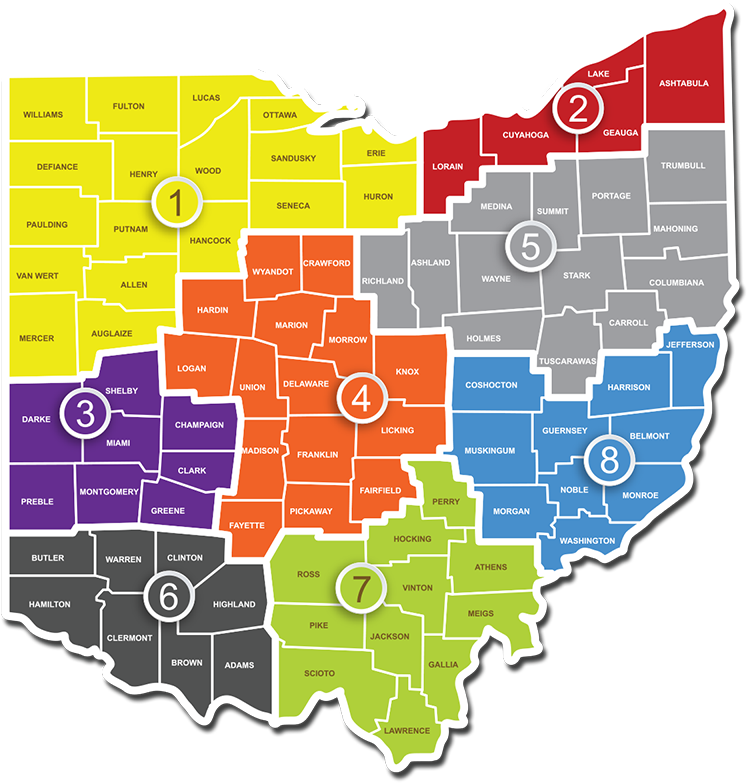 Rpab Region Map - Ohio Homeland Security Regions (800x800)