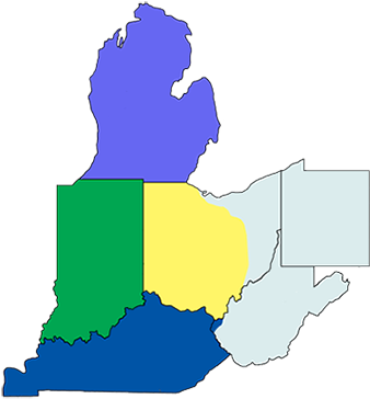 Ohio, West Pennsylvania, & West Virginia - Detroit To Grand Rapids (360x380)