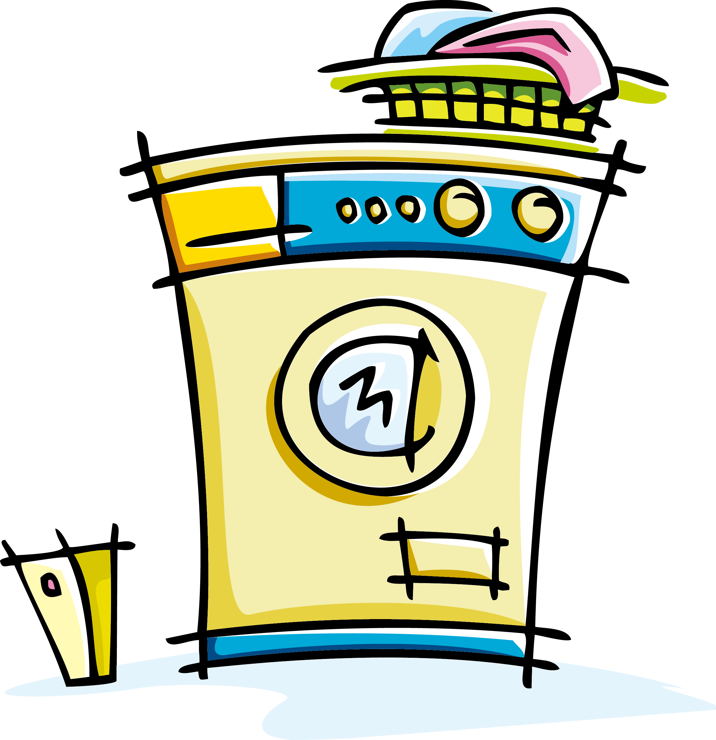 Washing Machine Laundry Home Appliance Clip Art - Washing Machine Laundry Home Appliance Clip Art (2483x2565)