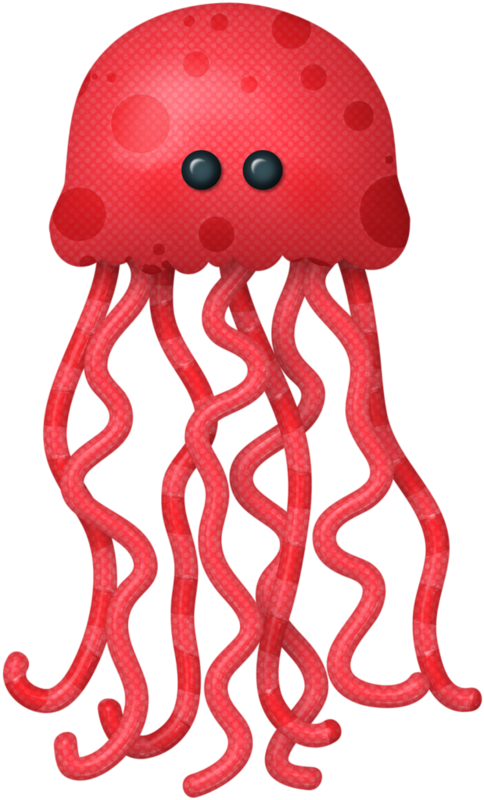 Яндекс - Фотки - Red Jellyfish Clipart (484x800)