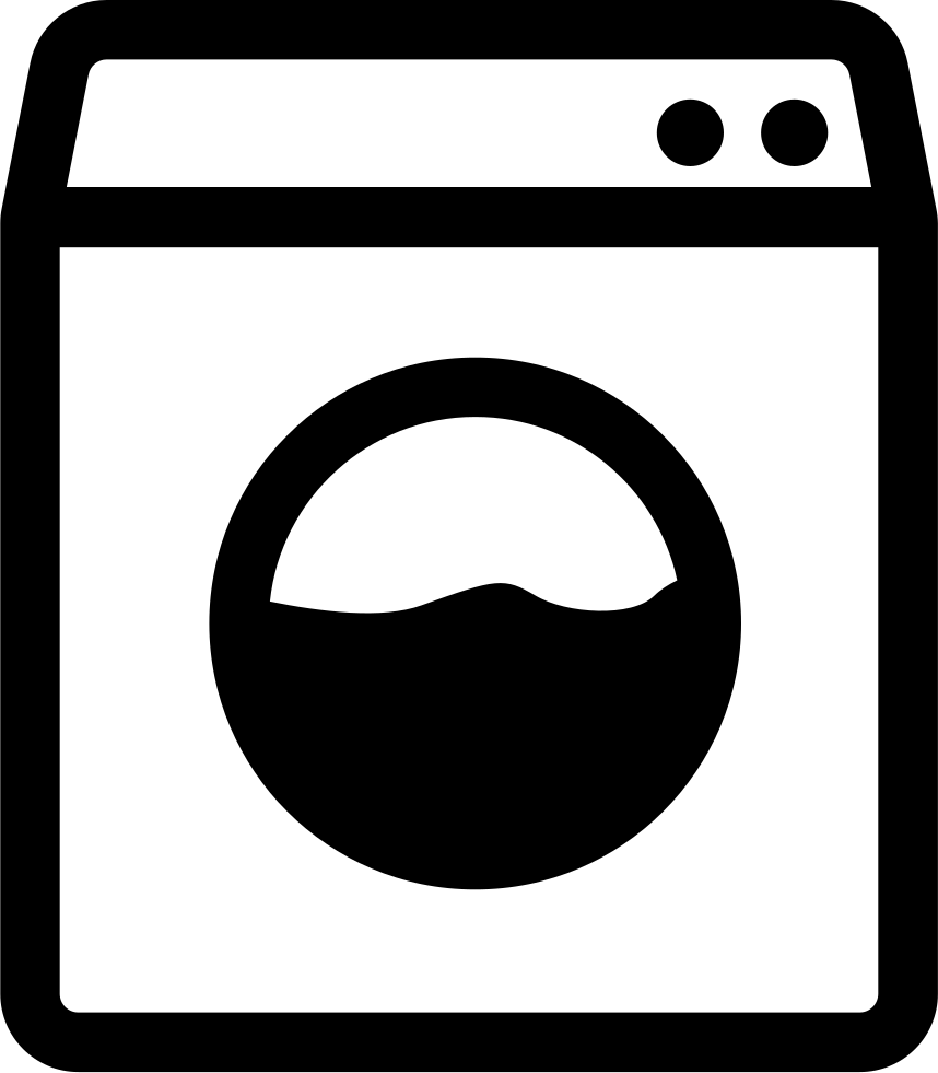 Laundry, Wash, Dry & Fold Service - Washer Icon Free (858x981)