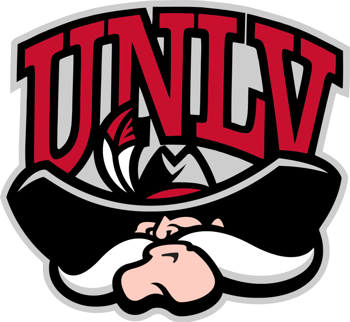 Unlv Rebels - University Of Nevada Las Vegas Logo (1200x1104)