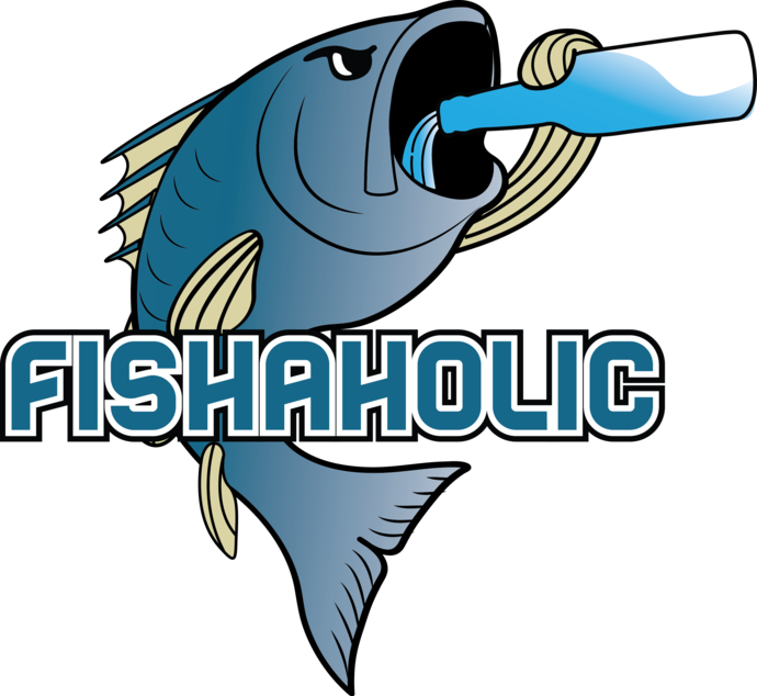 Fishaholic Fish Boat/kayak/car Decal - Fishing (690x634)