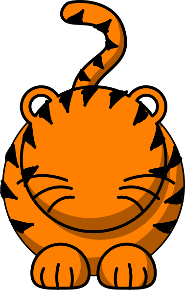 Arthwick Store Cartoon Illustration Of A Smiling Tiger (378x591)